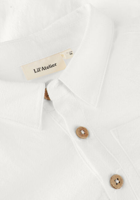 Witte LIL' ATELIER Polo NBMHADAM SS SHIRT BODY - large