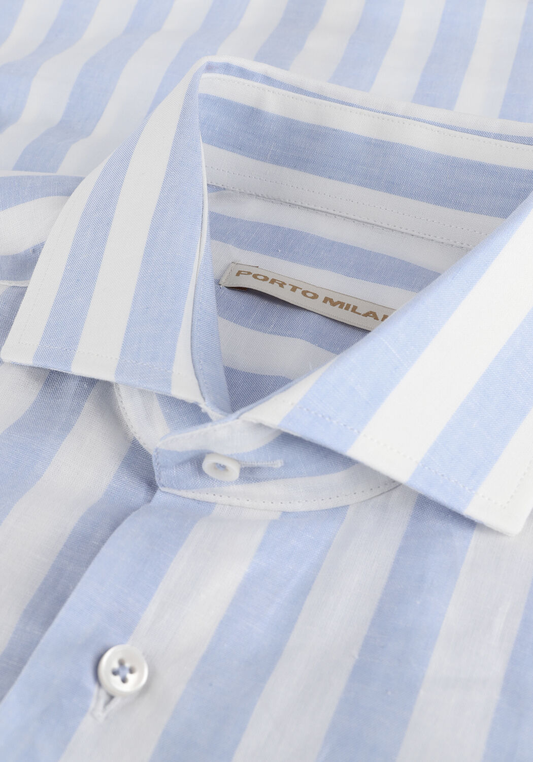 Lichtblauwe PORTO MILANO Klassiek overhemd LAGOS - large