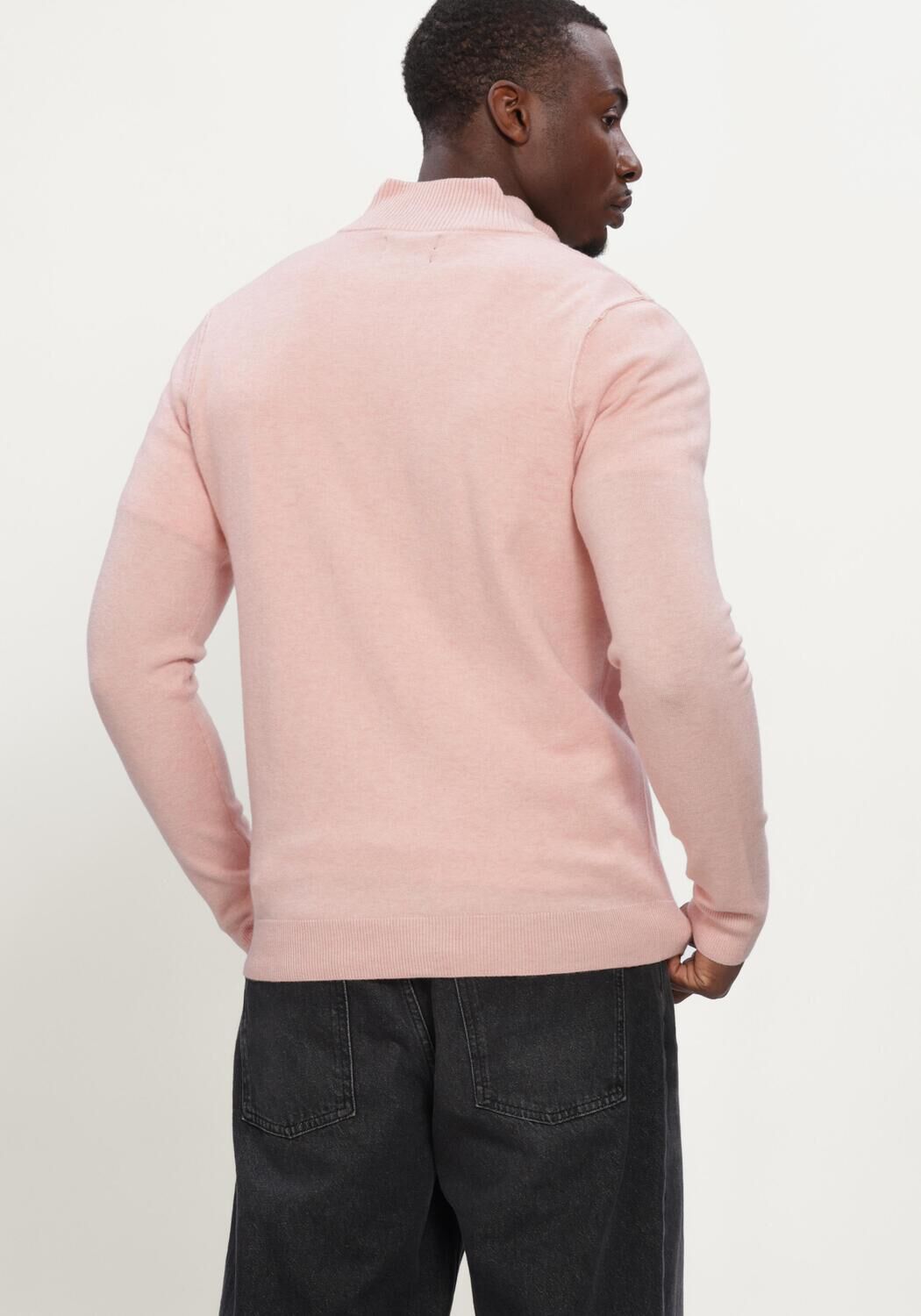 Roze BUTCHER OF BLUE Trui CLIFDEN HALFZIP - large