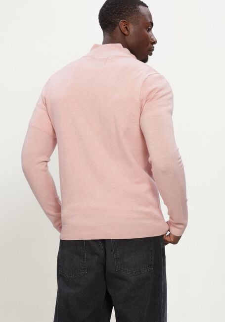 BUTCHER OF BLUE Pull CLIFDEN HALFZIP en rose - large