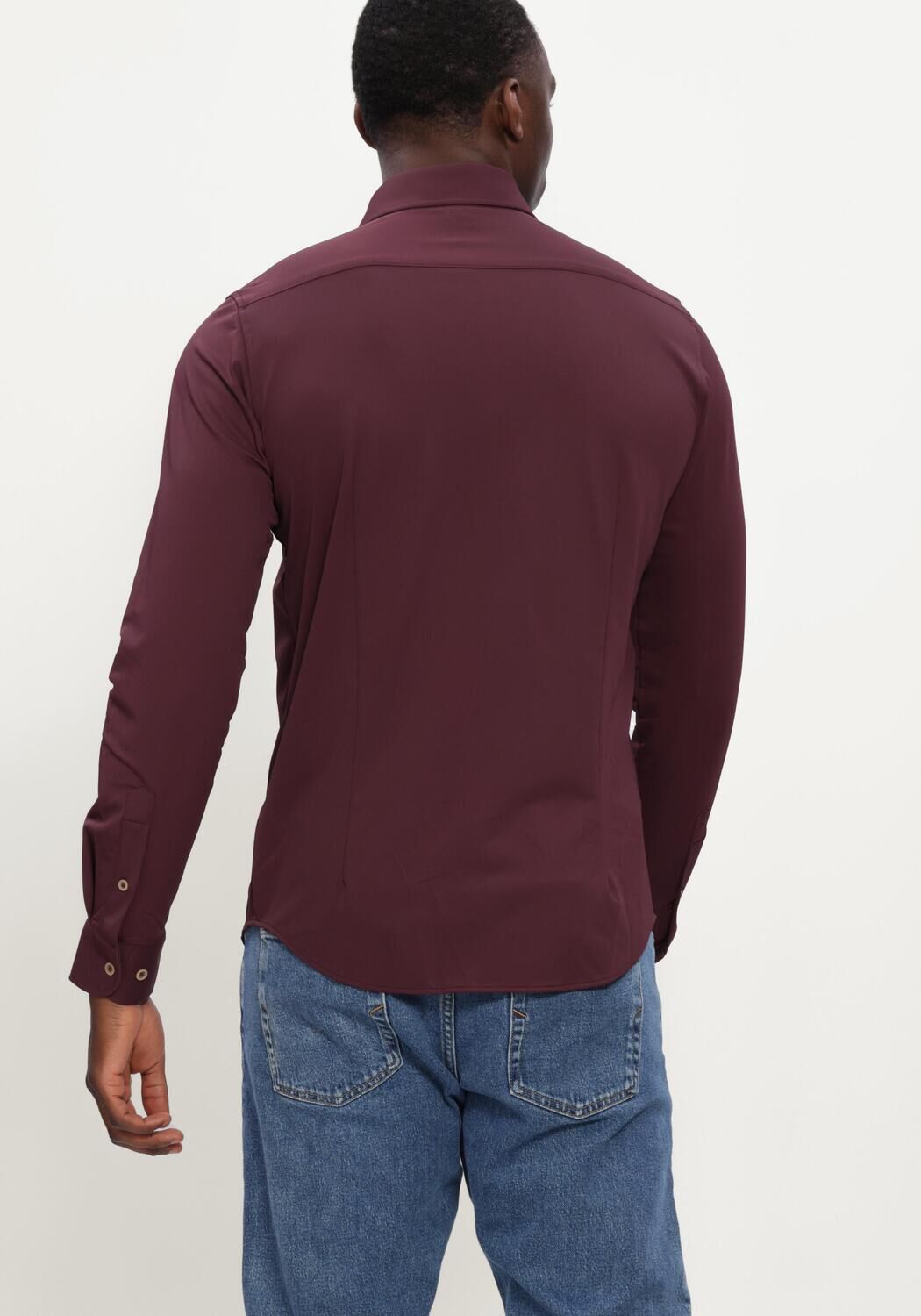 Bordeaux BLUE INDUSTRY Klassiek overhemd SHIRT - large