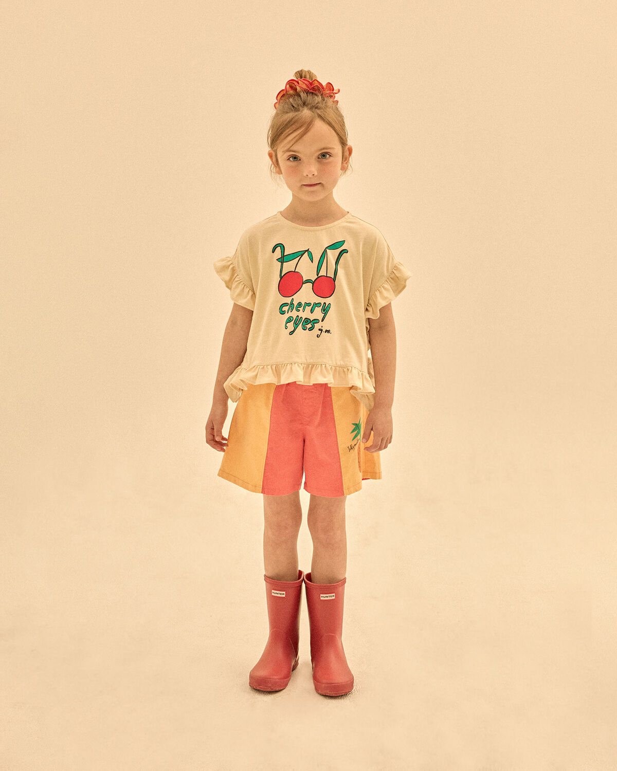 Jelly Mallow Haut CHERRY FRILL SLEEVELESS T-SHIRT &Eacute;cru - large