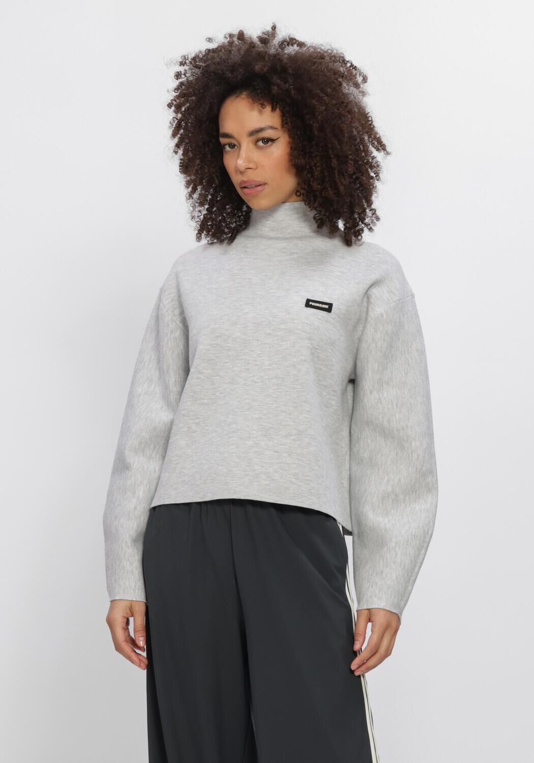 PENN & INK Chandail W26B421 Gris clair - large