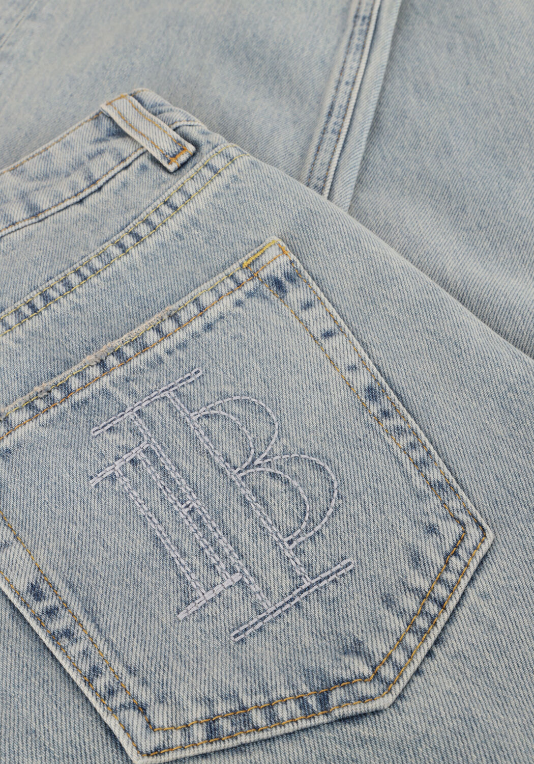 Lichtblauwe IBANA Straight leg jeans PHELAN JEANS - large