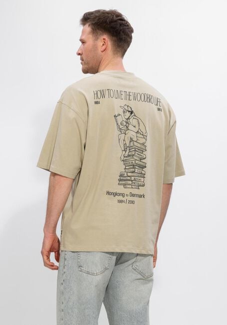 Zand WOODBIRD T-shirt WBBEAM BOOK TEE - large