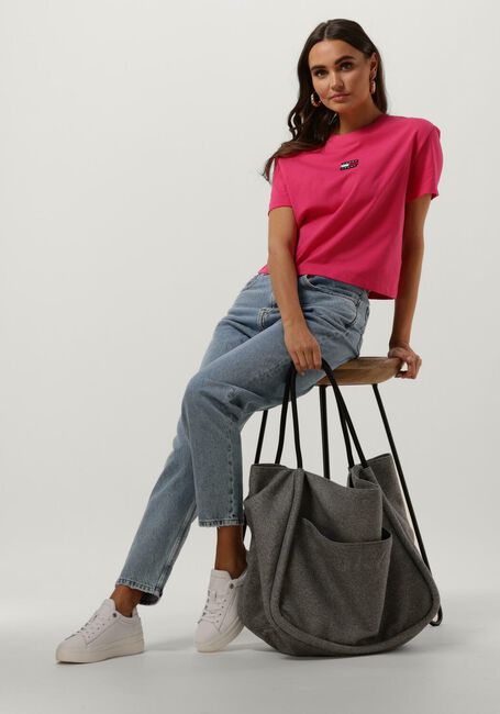 TOMMY JEANS T-shirt TJW TOMMY CENTER BADGE TEE en rose - large
