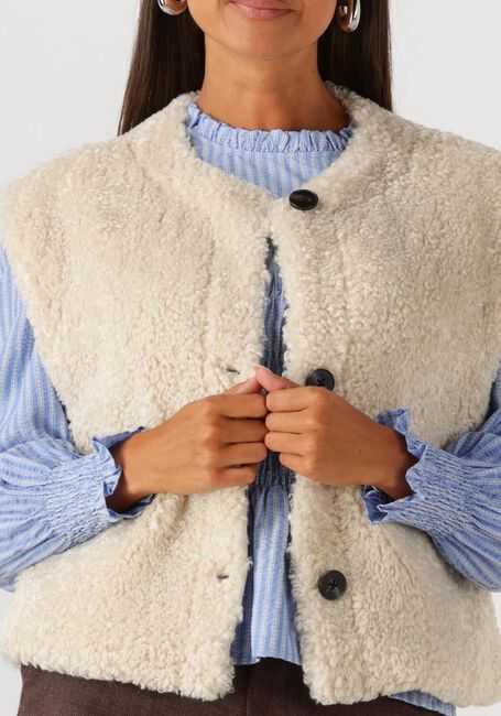 ANOTHER LABEL Gilet MICHELLE JACKET S/L Crème - large