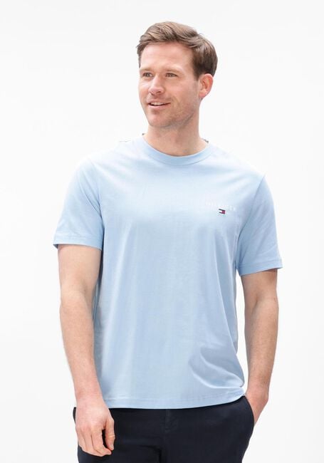 Lichtblauwe TOMMY HILFIGER T-shirt BRAND LOVE SMALL HILFIGER TEE - large