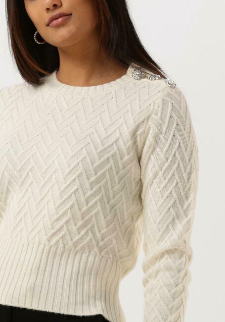 Gebroken wit LIU JO Trui MAGLIA CHUSA M/L COLOR STITCH - large
