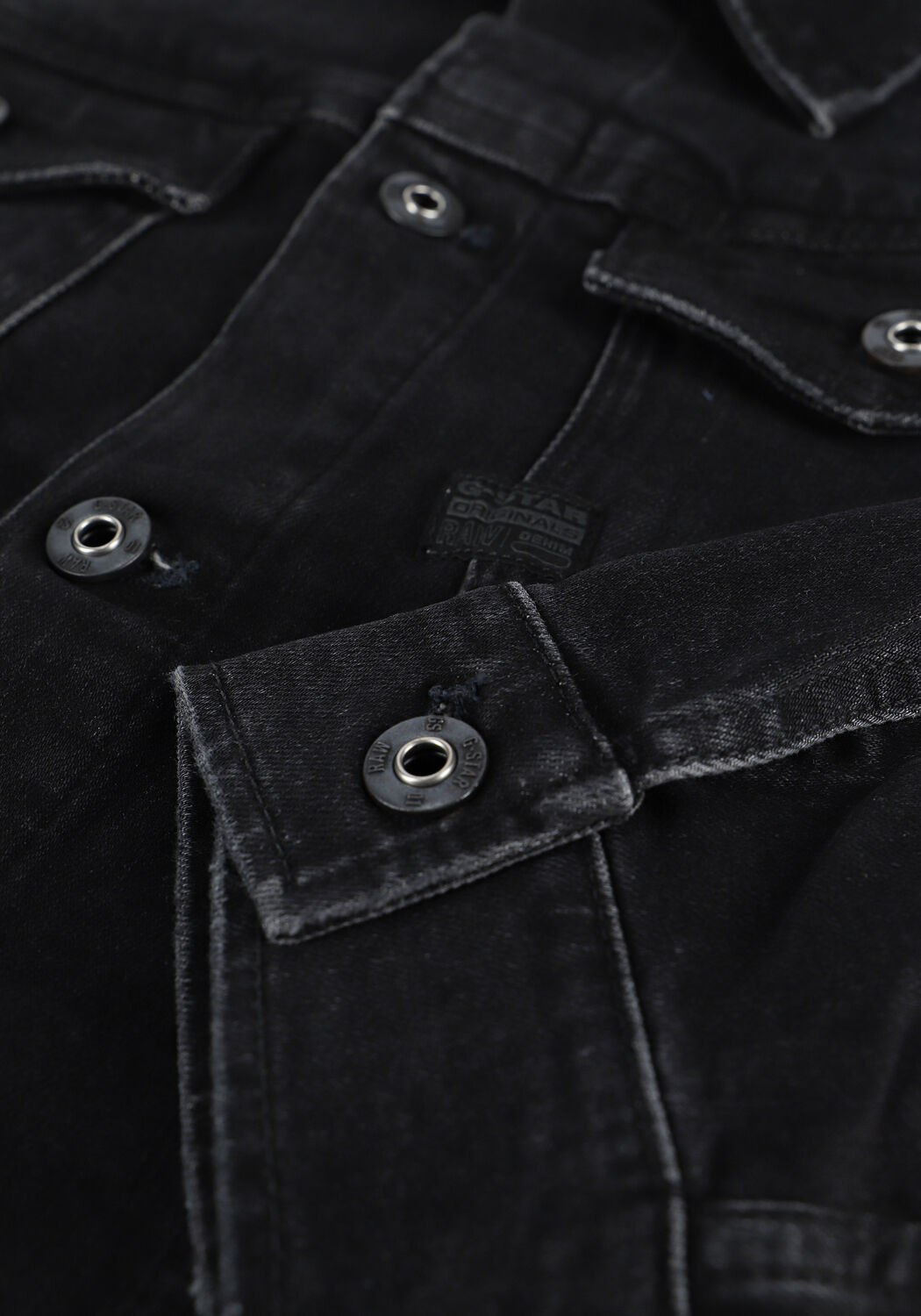 Zwarte G-STAR RAW Spijkerjas C293 ARC 3D JACKET ELTO BLACK - large