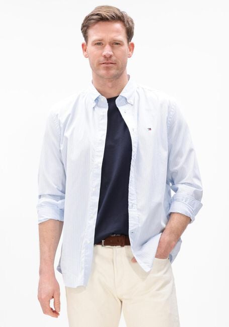 TOMMY HILFIGER Chemise d&eacute;contract&eacute; CORE HAIRLINE POPLIN RF SHIRT Bleu clair - large