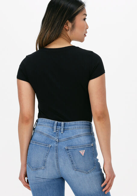 GUESS T-shirt EYELETS FLORAL en noir - large