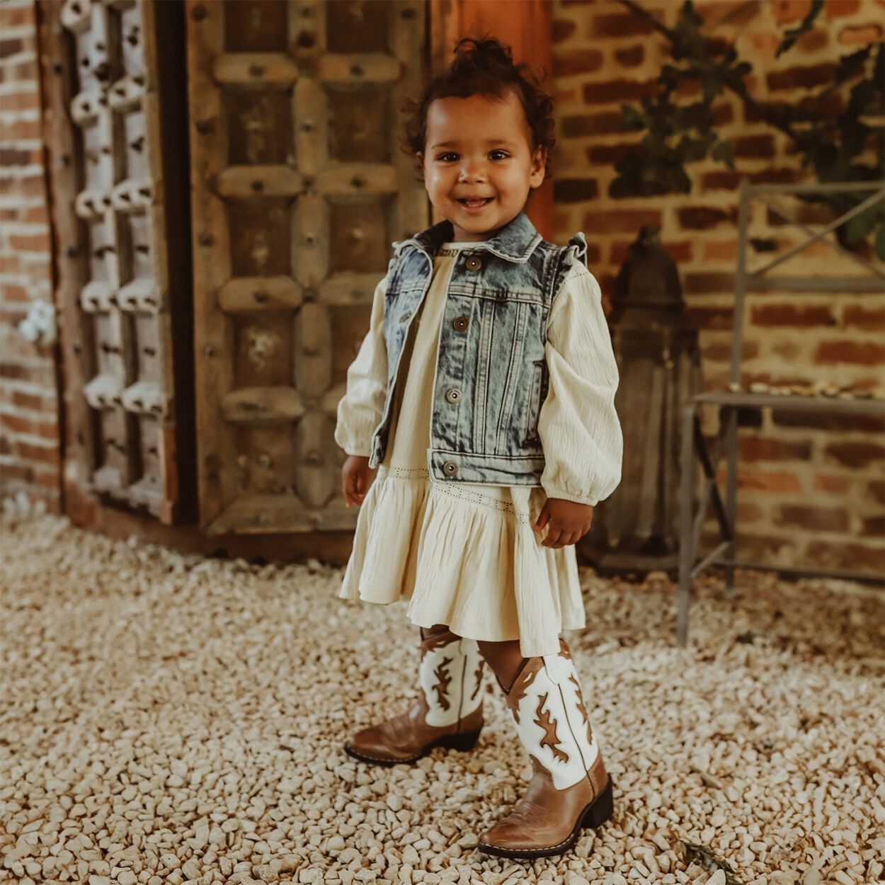 YOUR WISHES Gilet PRUDENCE en bleu - large