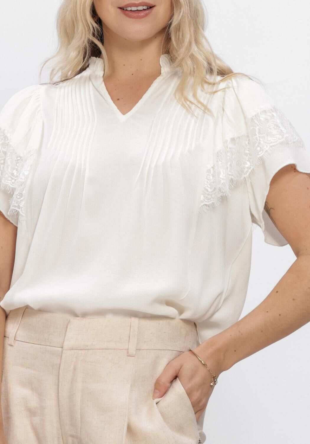 Witte MOS MOSH  MMWEA FLOWISH BLOUSE - large