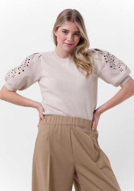 OBJECT Pull REYNARD 2/4 KNIT PULLOVER en beige - large