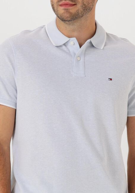 TOMMY HILFIGER Polo LINEN PIQUE REG POLO Bleu clair - large