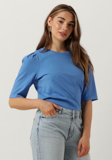 MSCH COPENHAGEN T-shirt MSCHBETTIA ORGANIC PUFF TEE en bleu - large