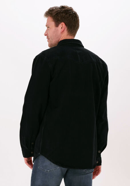 Zwarte COLOURFUL REBEL Overshirt MASON WASHED DENIM SHIRT - large