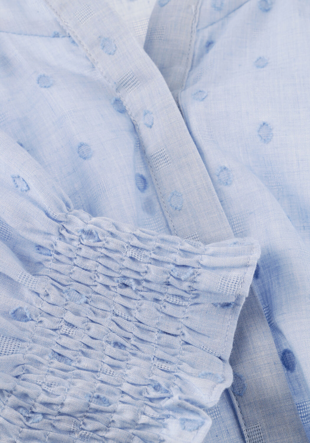 Lichtblauwe NEO NOIR  DIANA DOBBY S BLOUSE - large