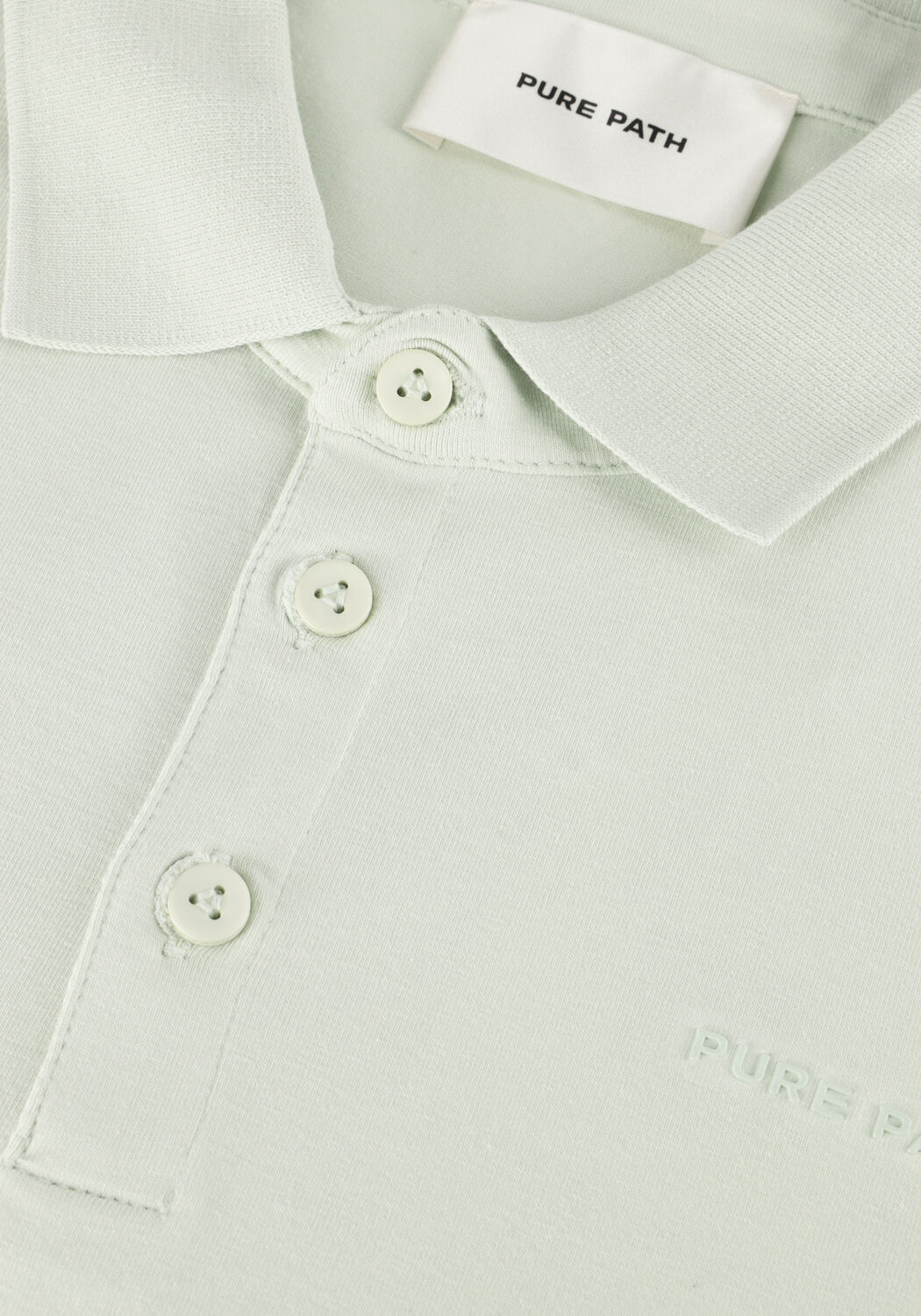 PURE PATH Polo REGULAR FIT POLO SS T-SHIRTS Menthe - large