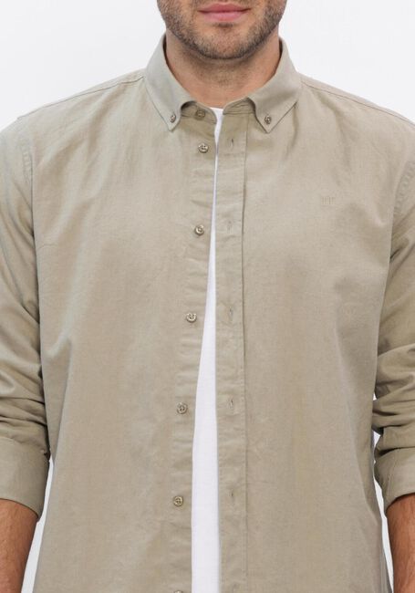 LES DEUX Chemise d&eacute;contract&eacute; KONRAD COTTON LINEN SHIRT en vert - large