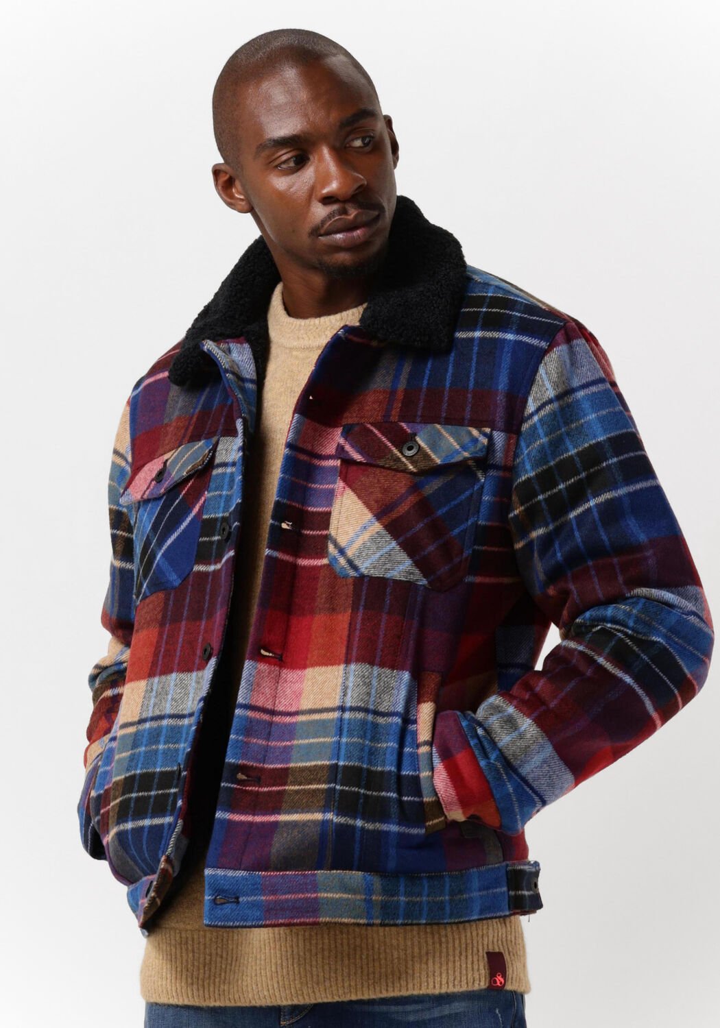 SCOTCH & SODA Jack SHERPA-LINED TRUCKER JACKET en multicolore | Omoda