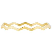 Gouden MY JEWELLERY Armband WAVE BANGLE - medium