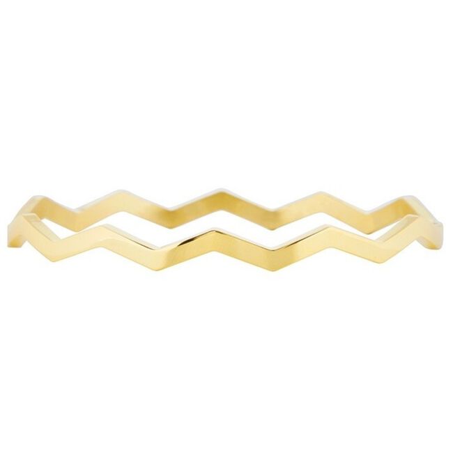 Gouden MY JEWELLERY Armband WAVE BANGLE - large