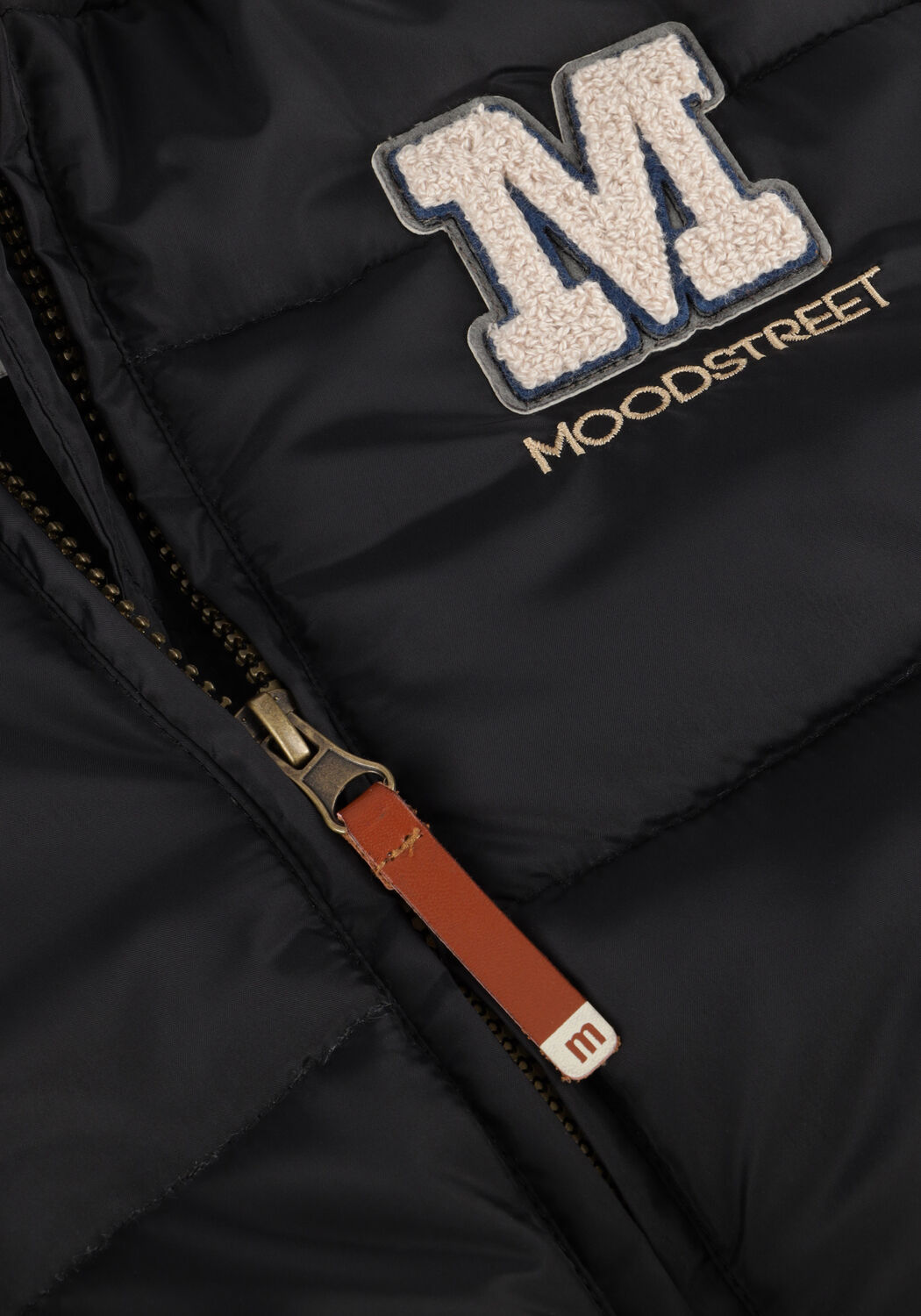 MOODSTREET Veste matelass&eacute; BASEBALL JACKET JUSTIN en noir - large