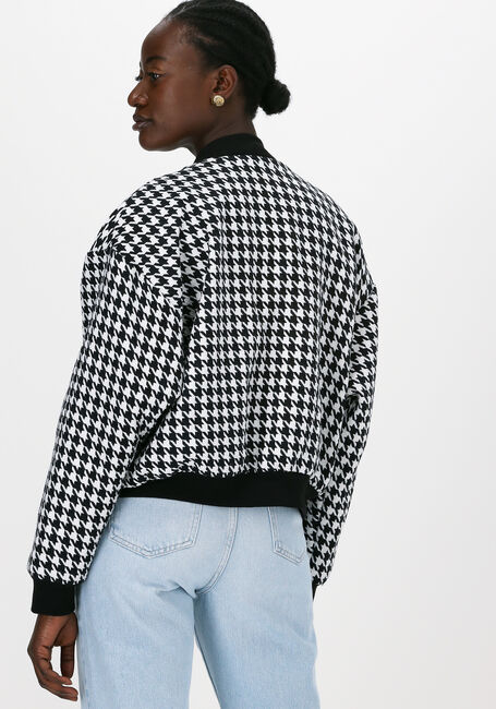 Zwarte COLOURFUL REBEL Jack LIZZY DOGTOOTH BOMERJACKET - large