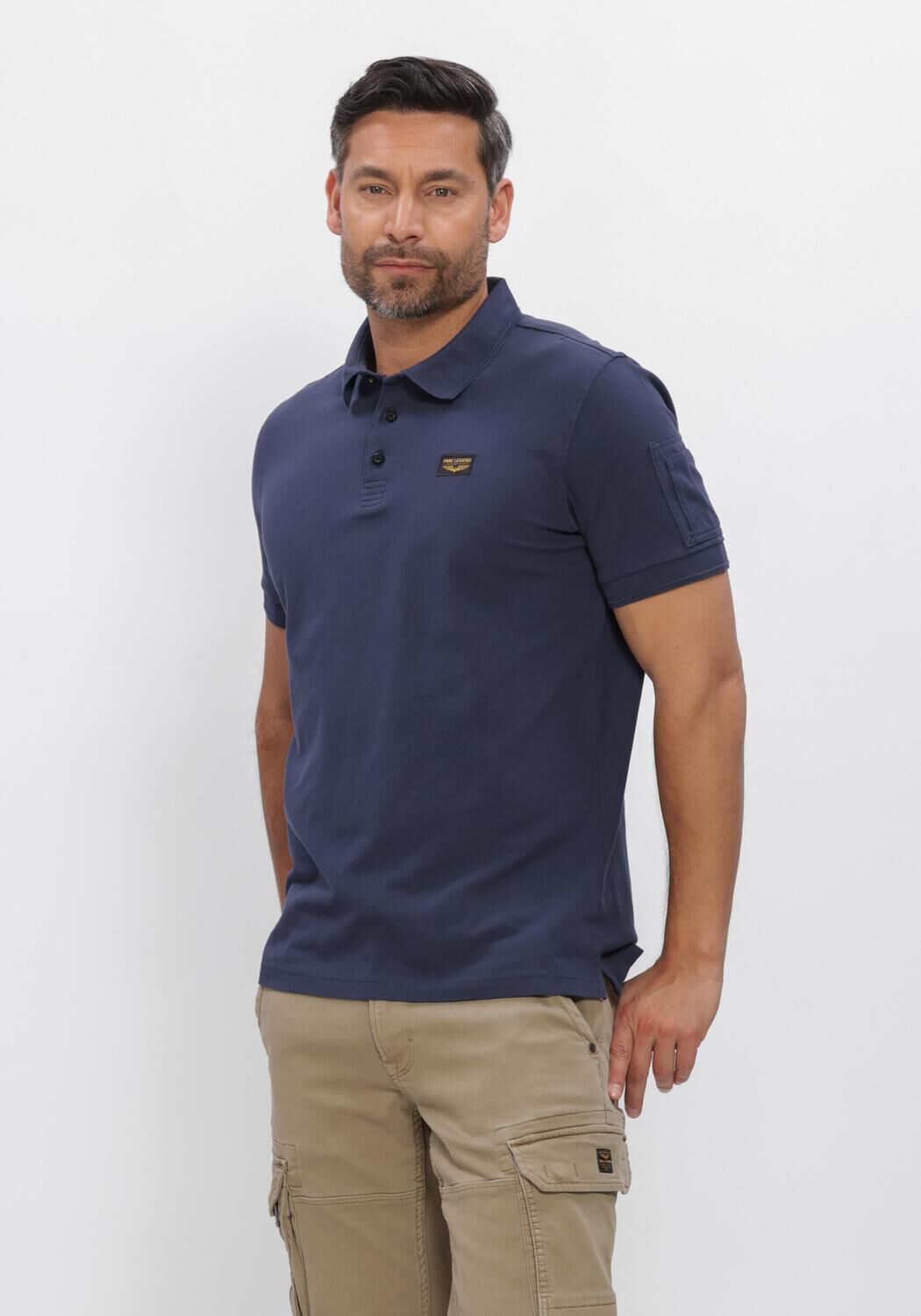 PME LEGEND Polo TRACKWAY POLO en bleu - large