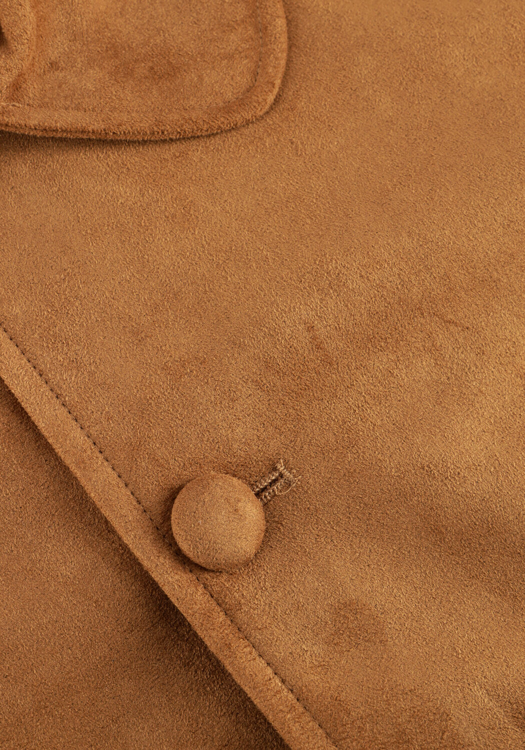 NEO NOIR Jack NILO FAUX SUEDE JACKET en camel - large