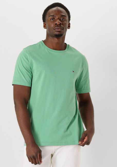 Groene TOMMY HILFIGER T-shirt ESS SEASONAL REG FIT SOLID TEE - large