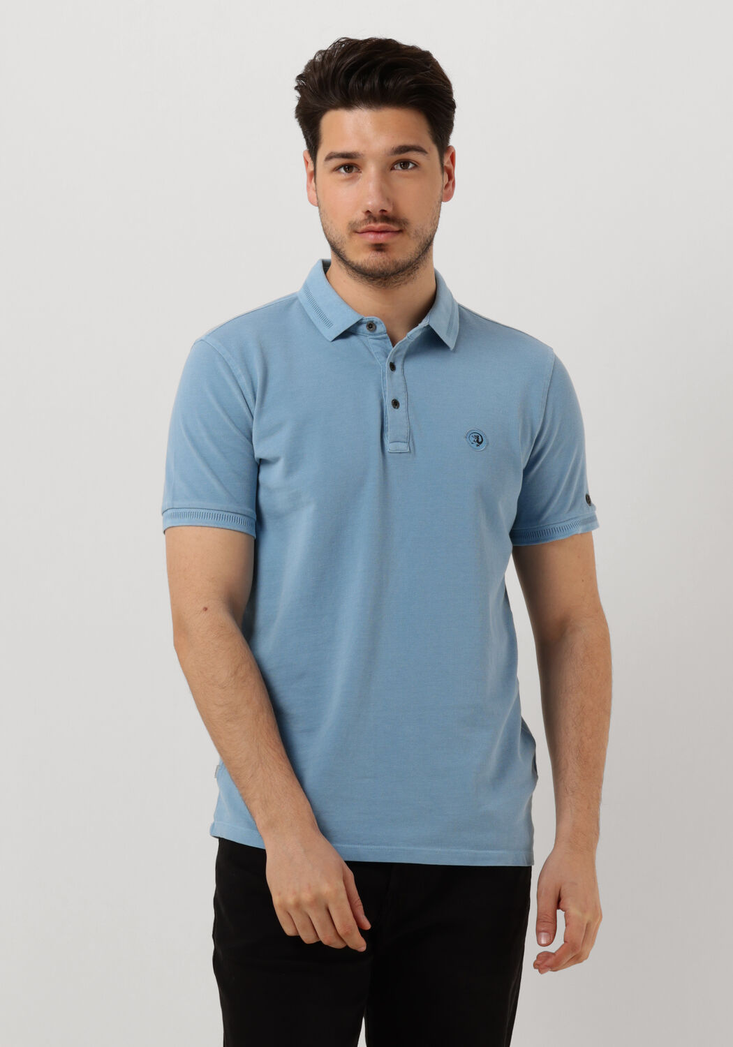Cast iron polo blauw outlet