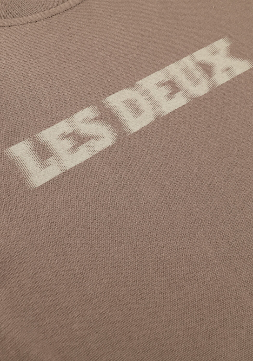 LES DEUX T-shirt BRADY LOGO T-SHIRT en taupe - large