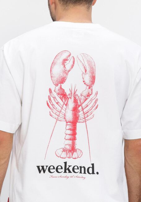 POCKIES T-shirt LOBSTER WEEKEND TEE en blanc - large