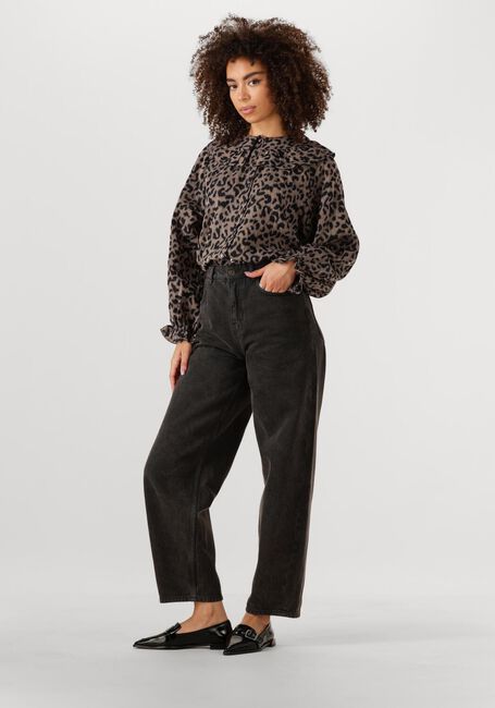 Zwarte BY-BAR  GIA LEO BLOUSE - large