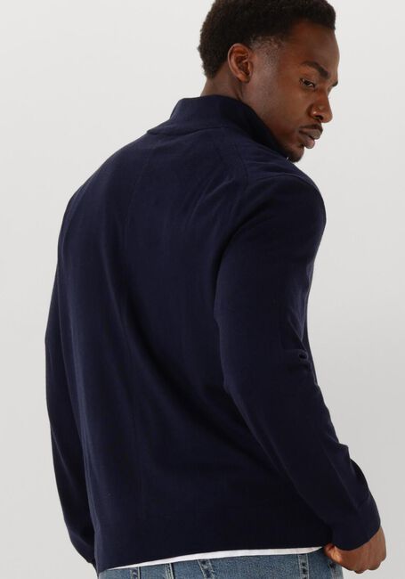 CALVIN KLEIN Pull LS 100% MERINO QZ 14GG Bleu foncé - large