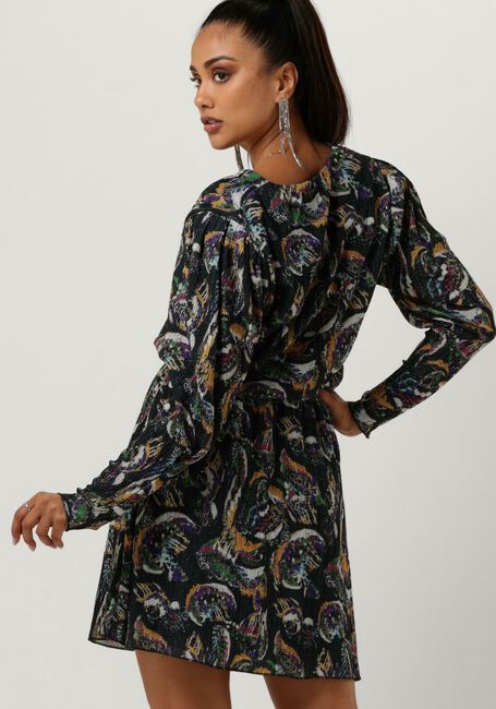Zwarte ALIX THE LABEL Mini jurk LADIES KNITTED PAISLEY LUREX DRESS - large