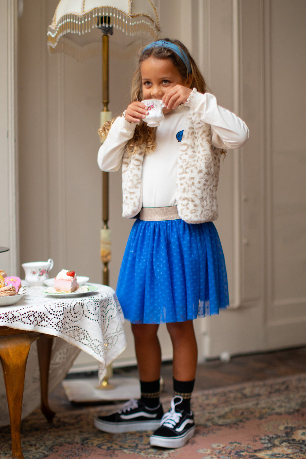 MOODSTREET Mini-jupe SKIRT RORI en bleu - large