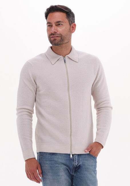 Beige SELECTED HOMME Vest BELO LS KNIT ZIP CARDIGAN - large