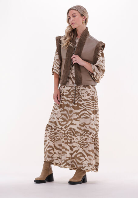 SECOND FEMALE Gilet AGNESE WAISTCOAT en taupe - large