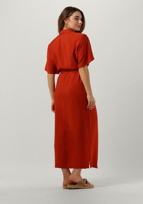 Rode ANOTHER LABEL Midi jurk SANGO DRESS - large
