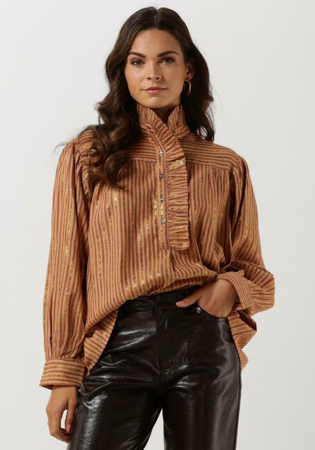 ANTIK BATIK EDDY BLOUSE Blouses en camel - large