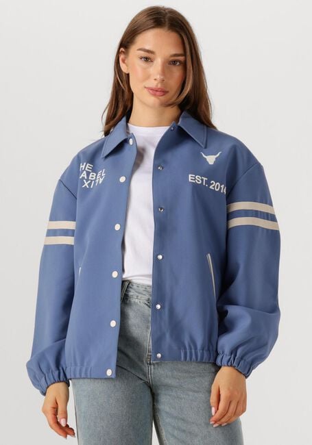 Lichtblauwe ALIX THE LABEL Jack LADIES WOVEN SPORT BOMBER - large