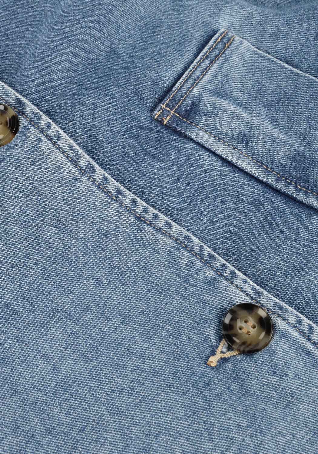 OBJECT Veste en jean OBJTILLA GRO L/S LO DENIM JACKET en bleu - large