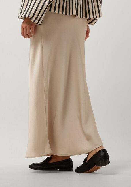 NEO NOIR Jupe maxi VICKY HEAVY SATEEN SKIRT en beige - large