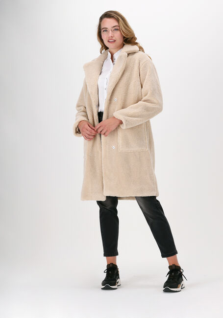 SELECTED FEMME Manteau Teddy SLFNEW NANNA TEDDY JACKET B SA en blanc - large