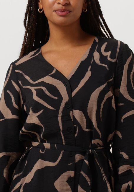 OBJECT Mini robe OBJJACIRA L/S V-NECK SHORT DRESS en noir - large