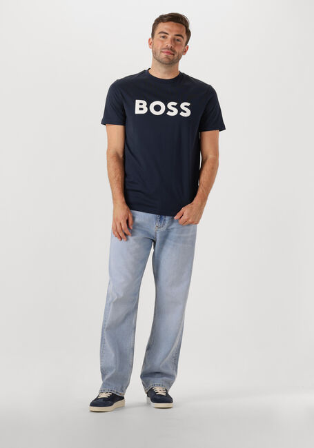 Donkerblauwe BOSS ORANGE T-shirt THINKING 1 - large
